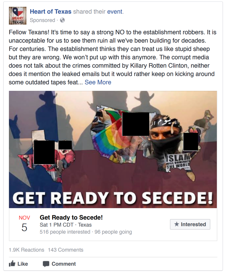 Illustration for article titled Here Are 14 Russian Ads That Ran on Facebook During The 2016 Election